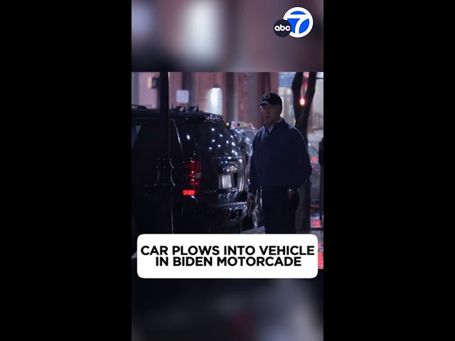 ⁣Man charged after crashing into motorcade at Biden's headquarters