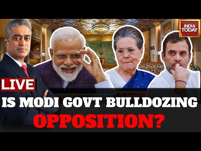 Rajdeep Sardesai LIVE: 92 Opposition MPs Suspended, Is Parliament Becoming Opposition Mukt?