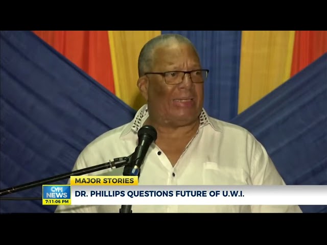 Dr. Phillips Questions the Future if U.W.I. | News | ​⁠￼