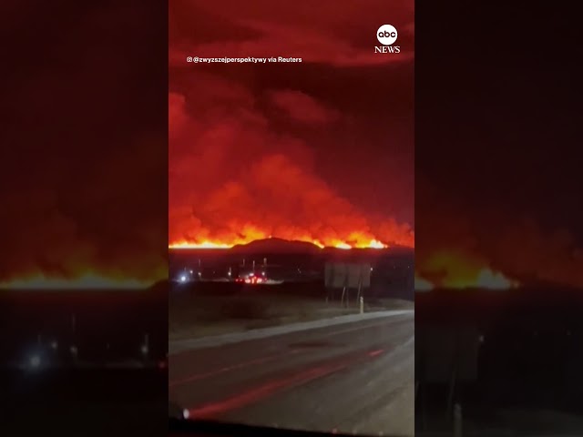 Iceland volcano erupts weeks after earthquakes shake southwest coast