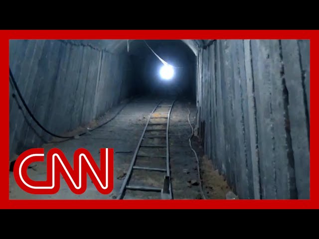 See inside the largest tunnel found in Gaza, according to Israel