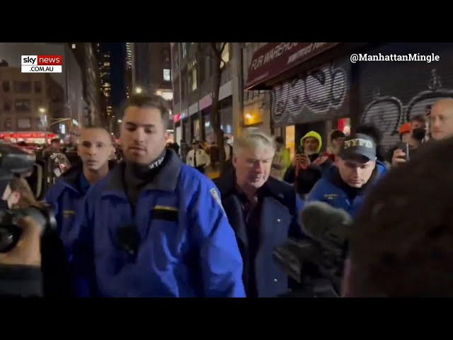 Alec Baldwin confronted by angry pro-Palestine protesters in NYC