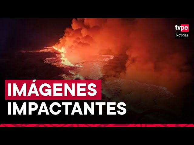 Islandia: Volcán hace erupción luego de seguidilla de sismos