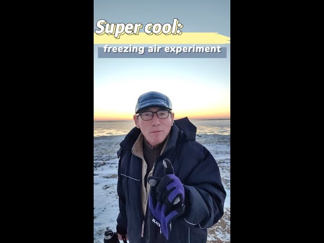 Super cool: freezing air experiment