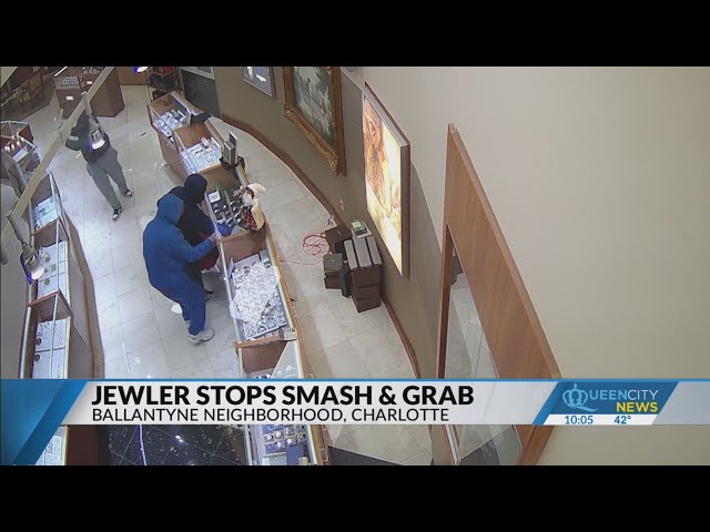 'Smash-and-grab' robbers chased from Ballantyne Jewelers by armed owner