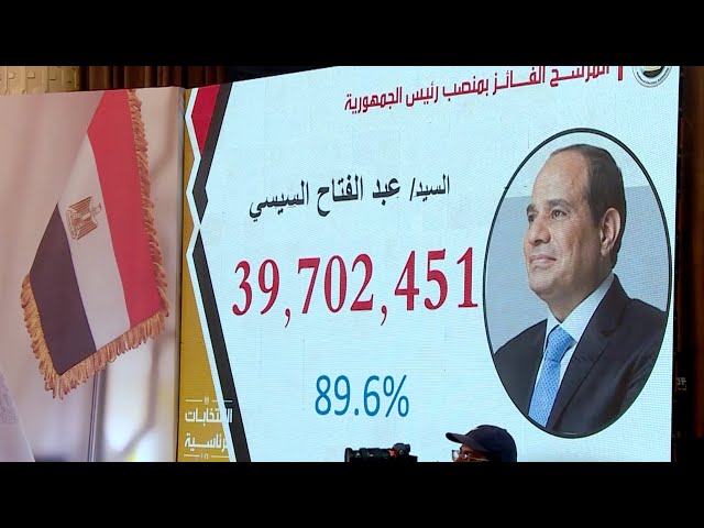 Egypt's Sisi wins presidential election with 89.6 pct of vote