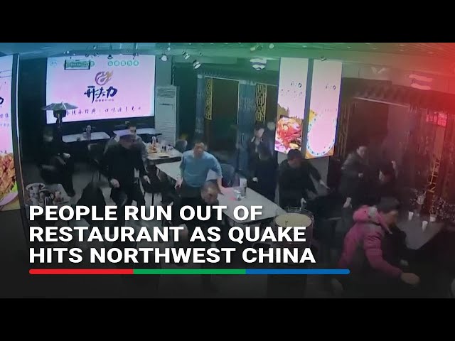 People run out of restaurant as quake hits northwest China | ABS-CBN News