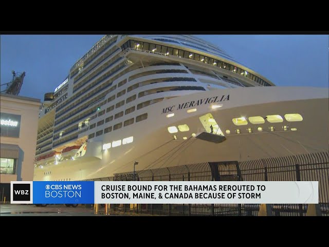 Cruise bound for Bahamas rerouted to Boston because of storm