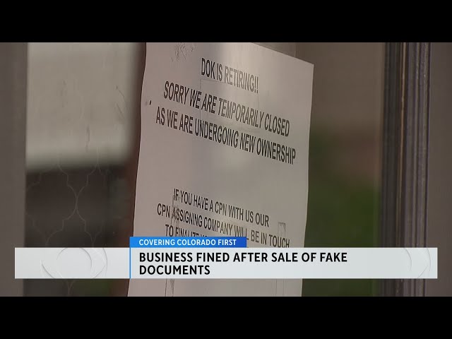 Colorado company banned from producing fake documents