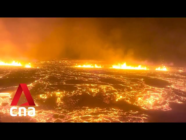 Volcano erupts on southwest Iceland's Reykjanes peninsula