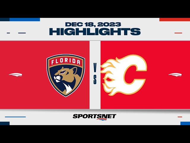 NHL Highlights | Panthers vs. Flames - December 18, 2023