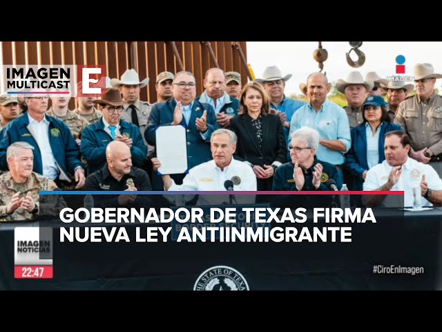 Gobernador de Texas firma ley que permite detener y expulsar migrantes a México