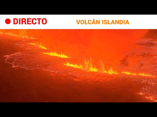 ISLANDIA  EN DIRECTO: El VOLCÁN de GRINDAVIK en ERUPCIÓN tras semanas de actividad sísmica | RTVE