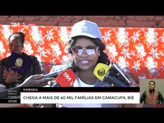 Kwenda - Chega a mais de 40 mil famílias em Camacupa, Bié