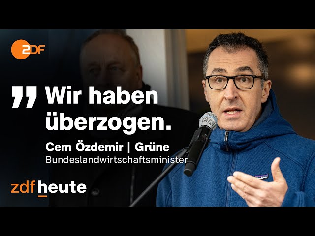 Protest der Landwirte - Schmerzgrenze laut Özdemir überschritten | heute journal