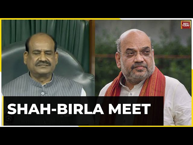 Home Minister Amit Shah, Pralhad Joshi To Meet LS Speaker Om Birla Amid Series Of Suspension