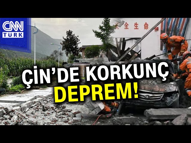 Çin'de Korkunç Deprem! 6,2 Büyüklüğünde Deprem: 118 Kişi Hayatını Kaybetti, Onlarca Yaralı... #