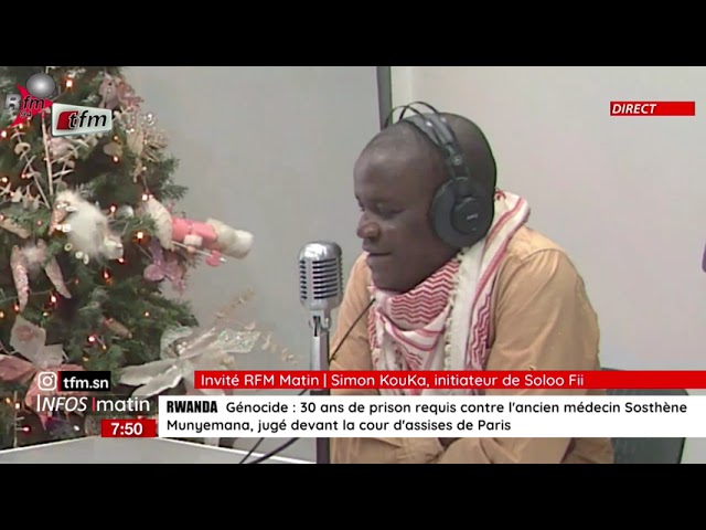 L'invité de la RFM : Simon Kouka, initiateur de soloo fii