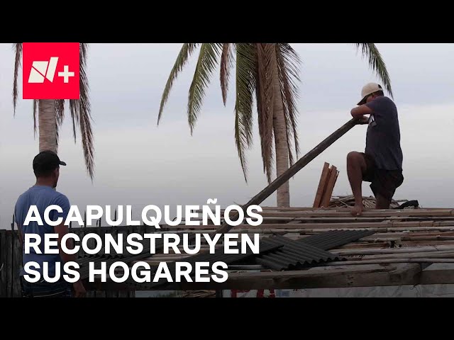 Acapulqueños reciben apoyos por Huracán Otis y reconstruyen sus hogares - En Punto