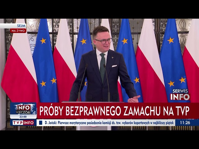 ⁣Do Sejmu wpłynął projekt uchwały ws. mediów publicznych. Hołownia zdystansowany