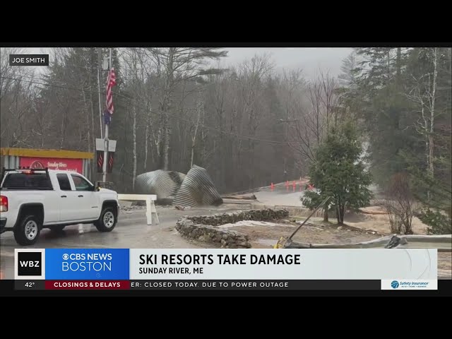 Sunday River ski resort closed due to major flooding damage