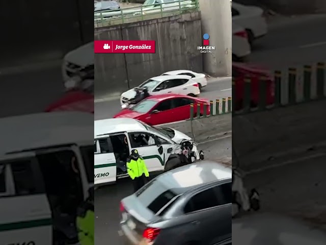 Accidente en Periférico a la altura de Palmas; provoca caos vial #shorts