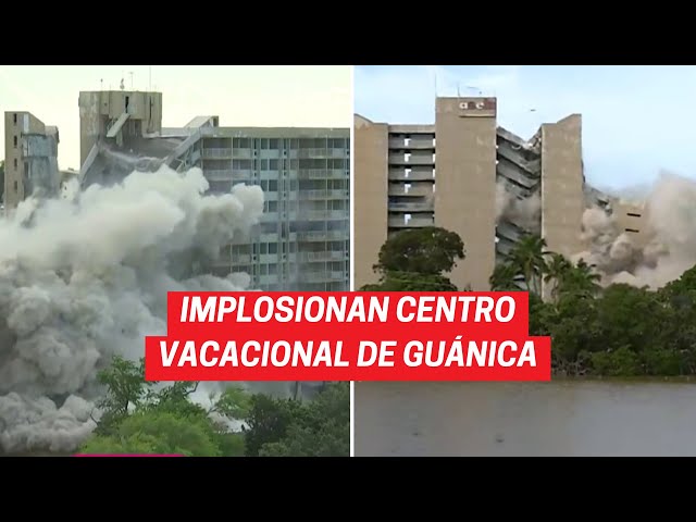 Implosionan centro vacacional Playa Santa en Guánica