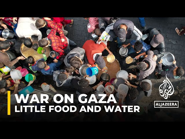 Harsh living conditions in Gaza: Displaced Palestinians have little food and water