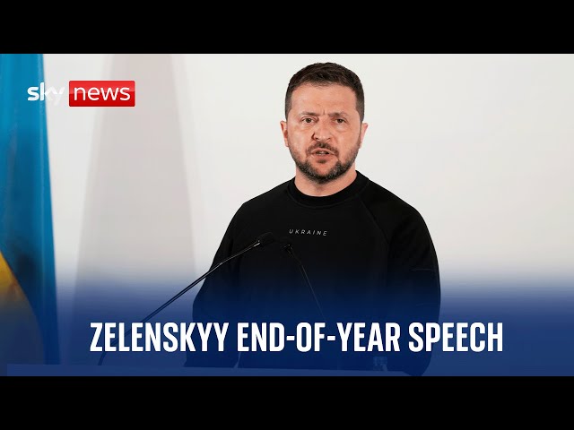 Watch live: Ukrainian President Volodymyr Zelenskyy holds end-of-year news conference