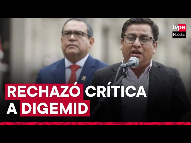 Ministro de Salud rechazó crítica a Digemid en reportaje de televisión