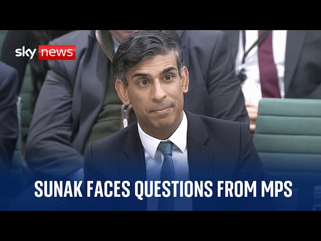 Rishi Sunak appears before the Liaison Committee