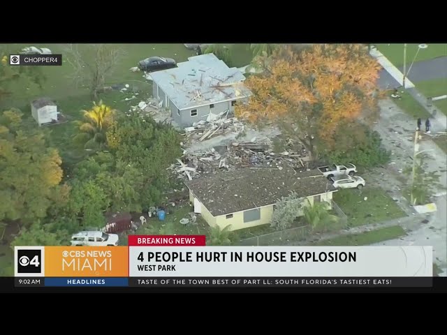 Four hurt, including two children, in West Park house explosion