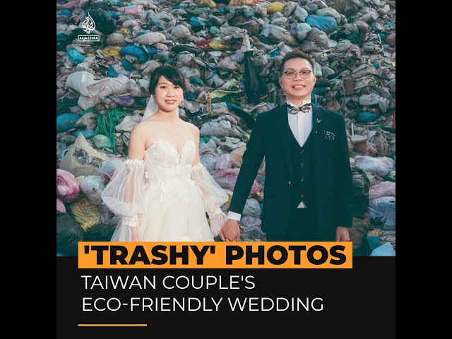 Taiwanese couple's eco-friendly garbage wedding shoot | Al Jazeera Newsfeed