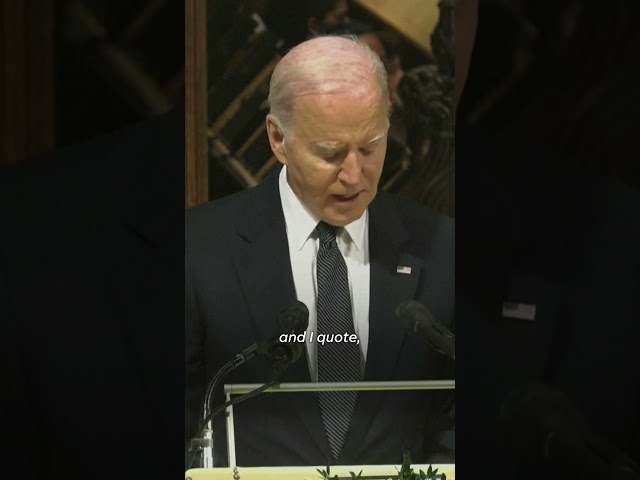 Biden remembers life of Sandra Day O'Connor during funeral service #Shorts