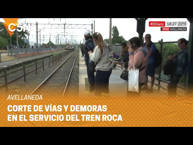 CORTE de VÍAS y DEMORAS en el servicio del TREN ROCA