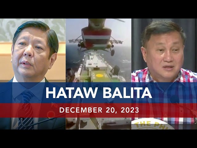 UNTV: HATAW BALITA |  December 20, 2023