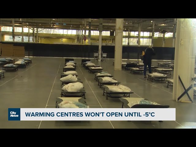 Toronto warming centres remain closed despite wind chills below -5 C