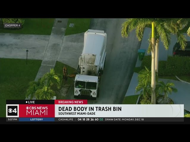 Body discovered in trash bin