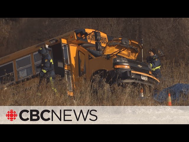 2 dead, 3 injured after vehicle and school bus collide in Caledon, Ont.