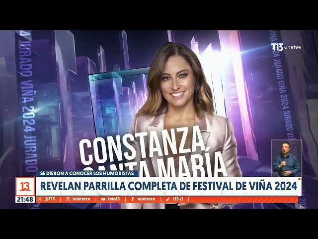 Así luce la parrilla del Festival de Viña 2024