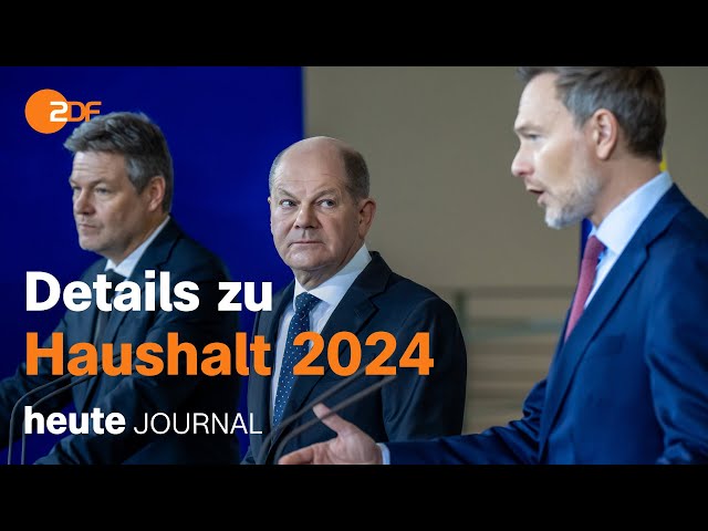 heute journal vom 19.12.2023 Haushalt 2024, Bestand Kreuzerlass, Sicherheitsallianz im Roten Meer