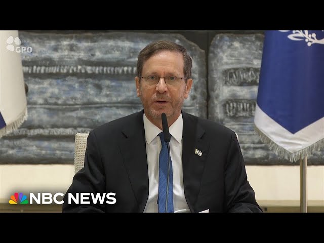 Israel is ‘ready’ for another humanitarian pause, President Herzog says