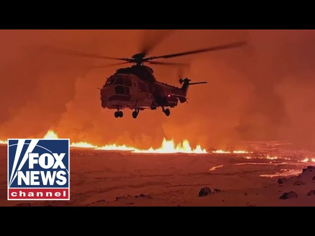 Iceland volcano erupts turning part of nation into fiery landscape