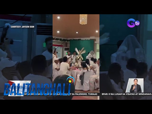 Teacher, nagbihis bride sa kanilang all-white Christmas Party | BT