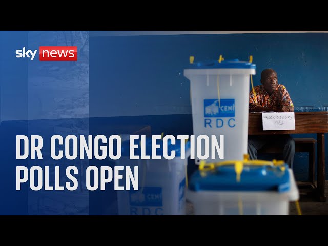 Watch live: DR Congo polls open despite violence in the east