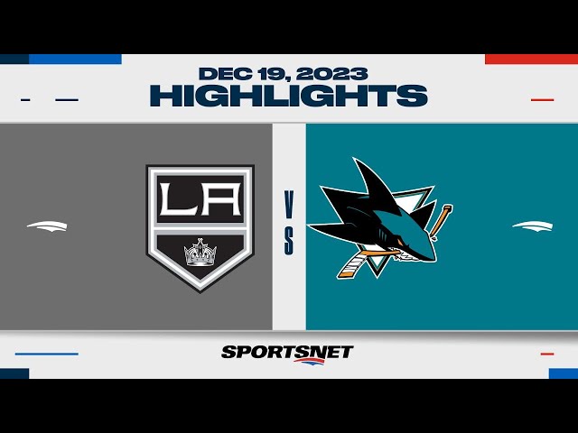 NHL Highlights | Kings vs. Sharks - December 19, 2023