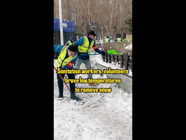 Sanitation workers, volunteers brave low temperatures to remove snow