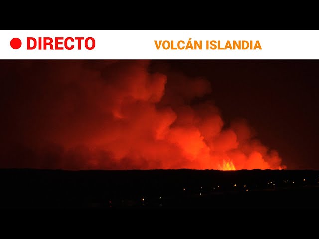 ISLANDIA  EN DIRECTO: Segundo día tras la ERUPCIÓN del VOLCÁN de GRINDAVIK  | RTVE