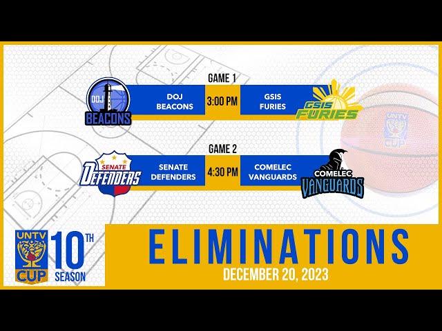 LIVE FULL GAMES: UNTV Cup Eliminations at Paco Arena, Manila | December 20, 2023