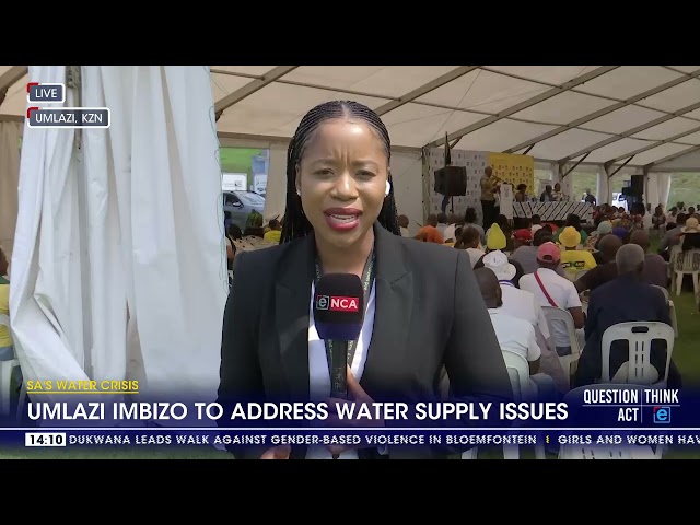 Umlazi imbizo to address water supply issues